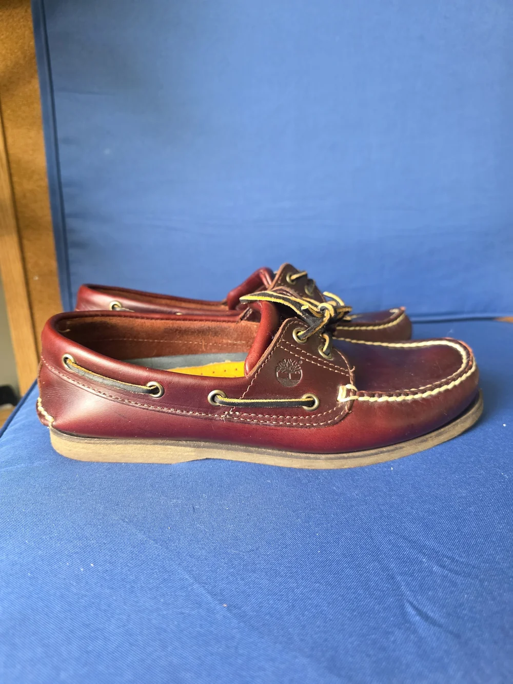 Timberland Men’s Y2K Classic Leather Boat Shoes Brown 8.5M